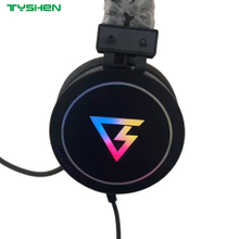 RGB Wired Headset 50mm Stereo Headphones With Noise Cancelling Microphone USB 3.5mm