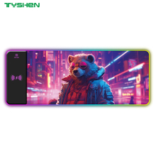 15W Fast Wireless Charging RGB Gaming Mouse Pad with Custom Logo