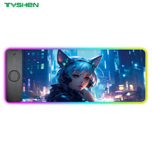 15W Wireless Charging RGB Gaming Mouse Pad with Touch Control