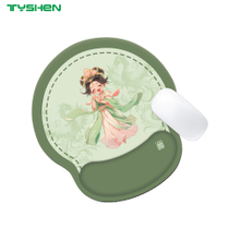 Ergonomic Wrist Rest Mouse Pad with Cloth Surface and Anti-Slip Base