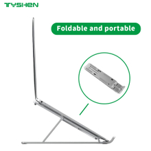 Foldable Aluminum Laptop Stand with Adjustable Anti-Slip Design