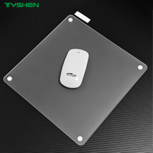 Frosted Round-Edge Glass Gaming Mouse Pad 360×300×3.2MM with Anti-Slip Base