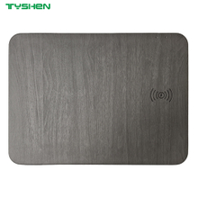 Wood Grain Wireless Charging Mouse Pad with Custom Logo