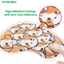 Ergonomic Silicone Gel Wrist Rest Mouse Pad with 20MM Raised Support